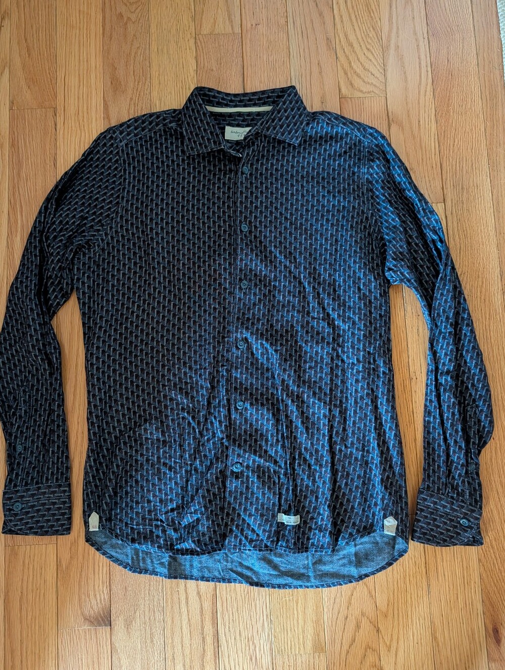 Tintoria Mattei 954 Premium Mens Wear Italian Made In Italy Wool Geometric Print